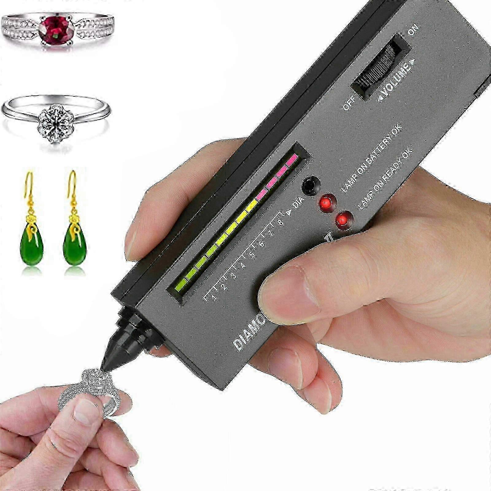2025 Diamond Tester Illuminated Jewelry Selector Gemstone Testing Tool With Led Indicator