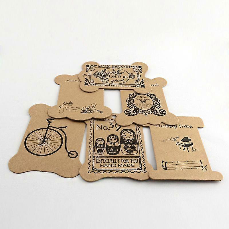Cardboard Display Cards One Package(100pcs) just Include One Random Shape not Mixed styles Peru 100~110x75~80x1mm
