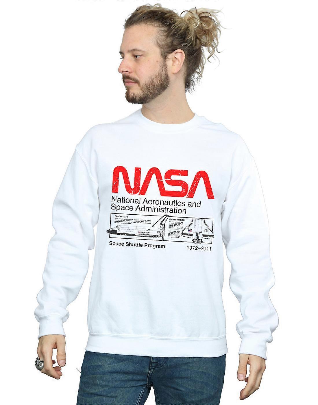 NASA mænds klassiske Space Shuttle Sweatshirt