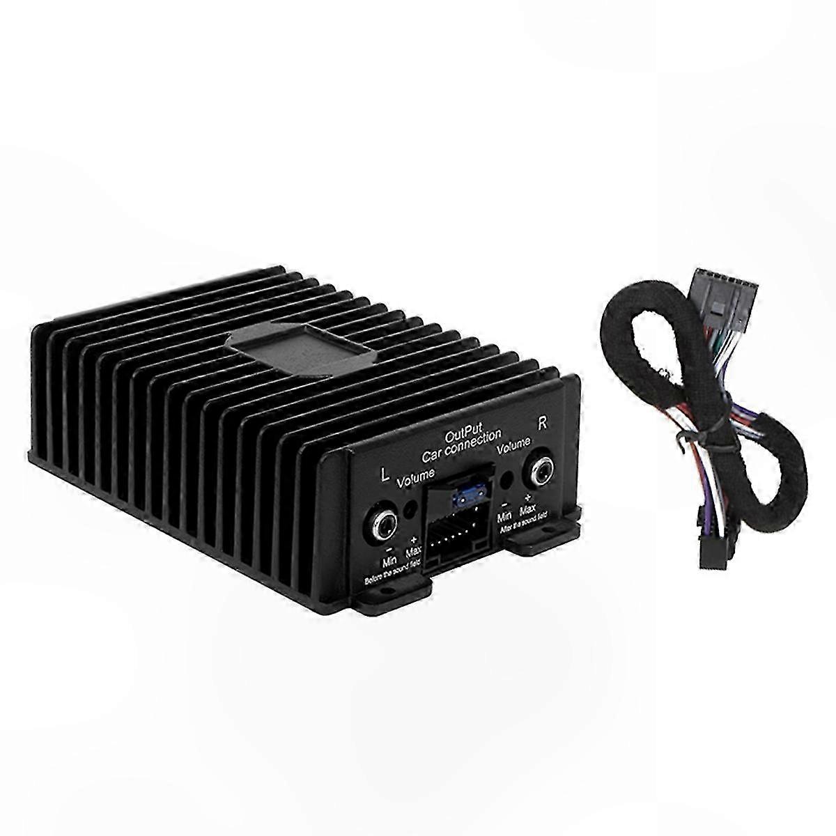 4-Channel 12V 80W Class A/B Amp with Digital Sound Processor for Audio Modification