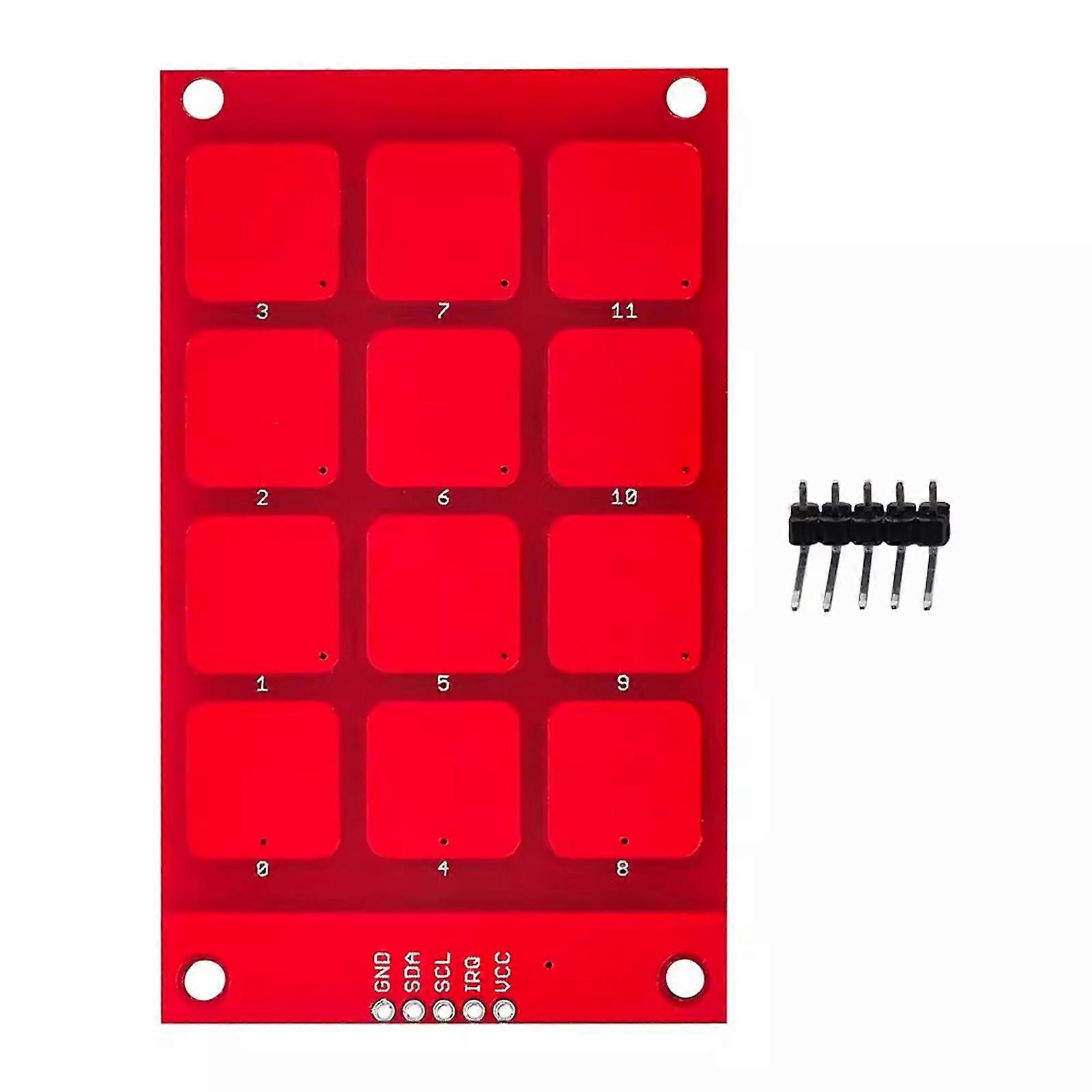 Capacitive Touch Keyboard 12Key MPR121 Sensor Module for Arduino and Microcontroller Projects