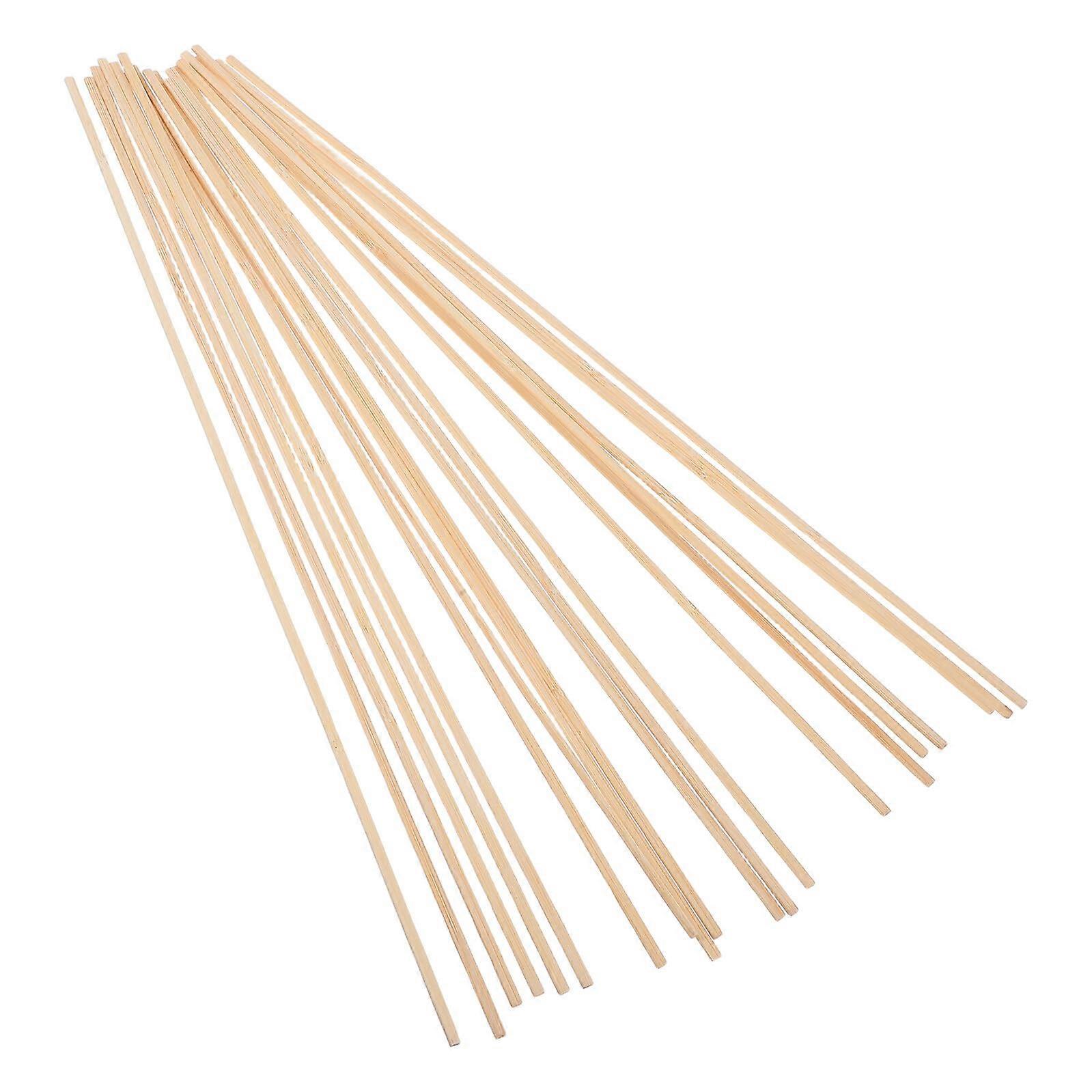20pcs Thin Bamboo Rods for Kite Support Lightweight Craft Dowels with Smooth Finish for Easy Assembly
