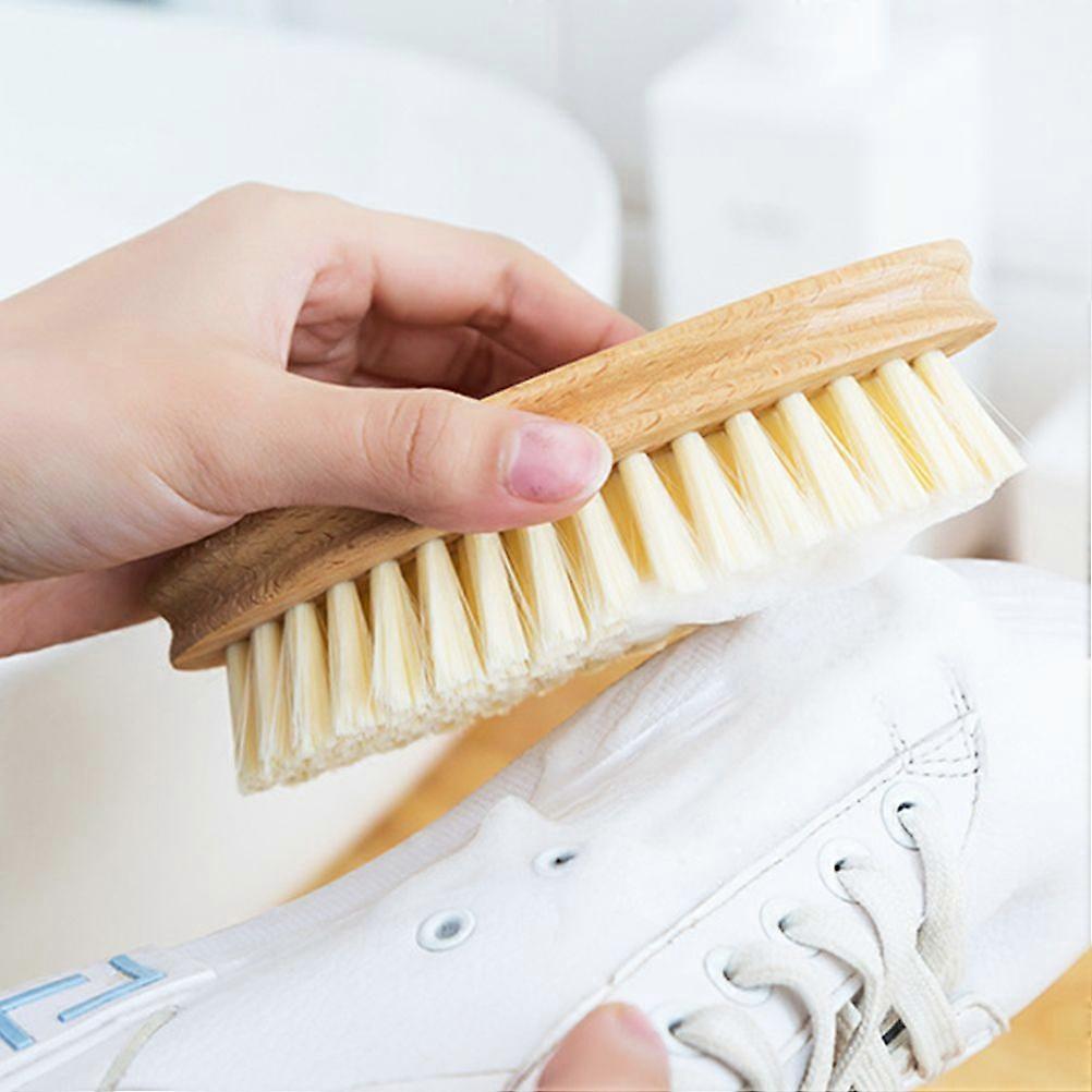 1pc Beech Laundry Brush Fur Laundry Multi-Function Clothing Clean Brush for Clothes Shoes