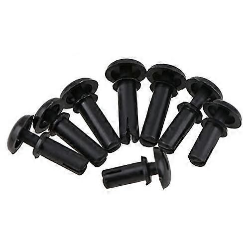 30pcs Black Nylon R Type PCB Board Rivets and Plastic Buckle Clips for Secure Circuit Mounting