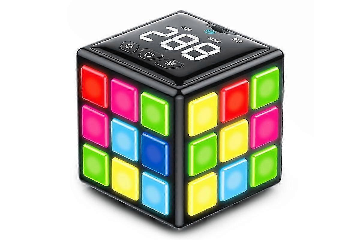 Rechargeable Game Handheld Cube 15 Fun Brain and Memory Games with Score Screen