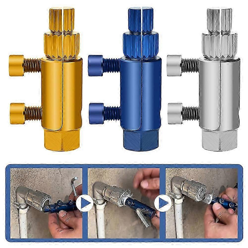 Upgrade Broken Pipe Thread Extractor Easy Out Stripped Screw Damaged-Bolt Extractor Plumber Tool