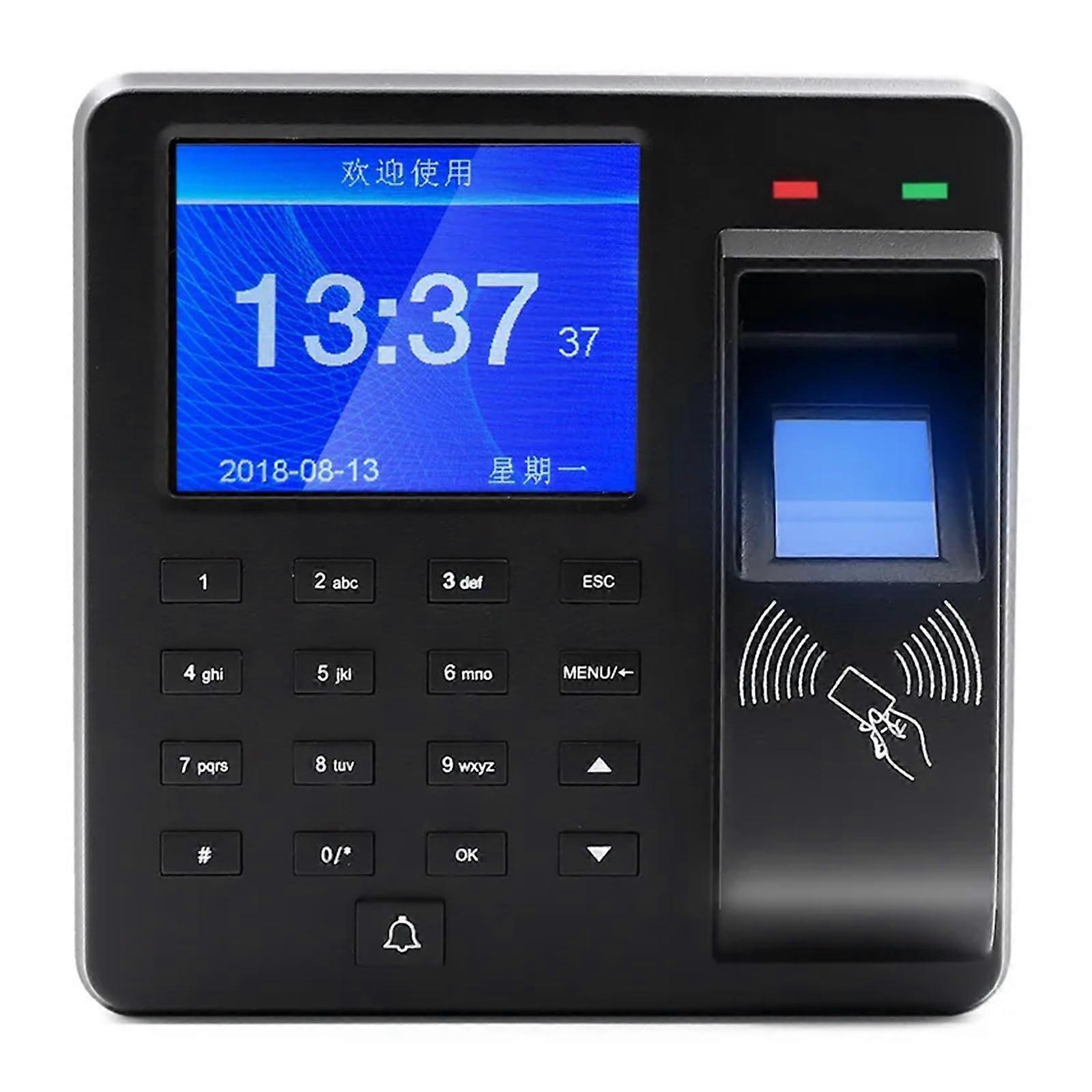 Fingerprint Time Attendance and Biometric Access Control with RFID Password and U Disk Data Export