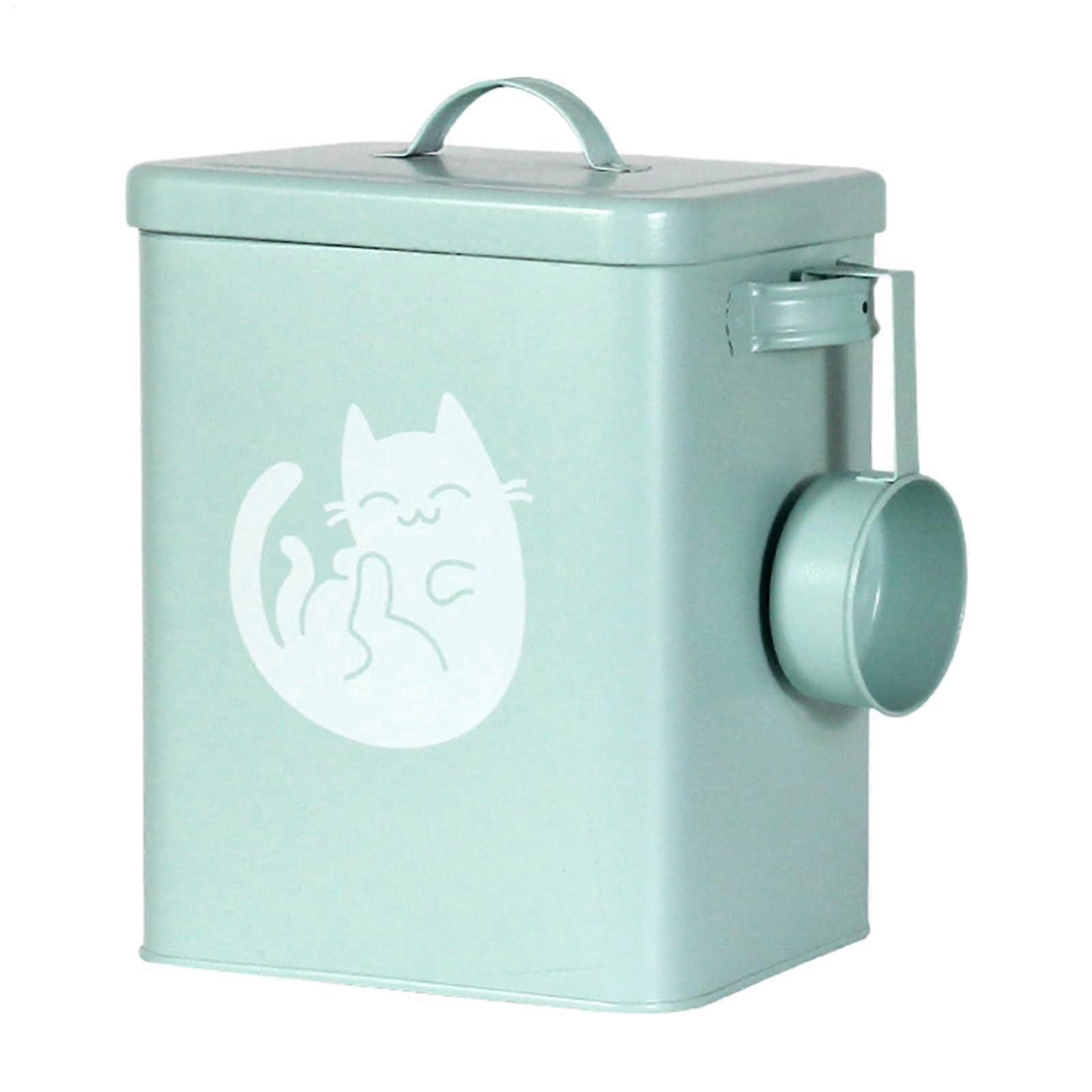 Dog Food Storage Container 6L Airtight Bin with Scoop Holder, Stackable Odor Control for Kitchen