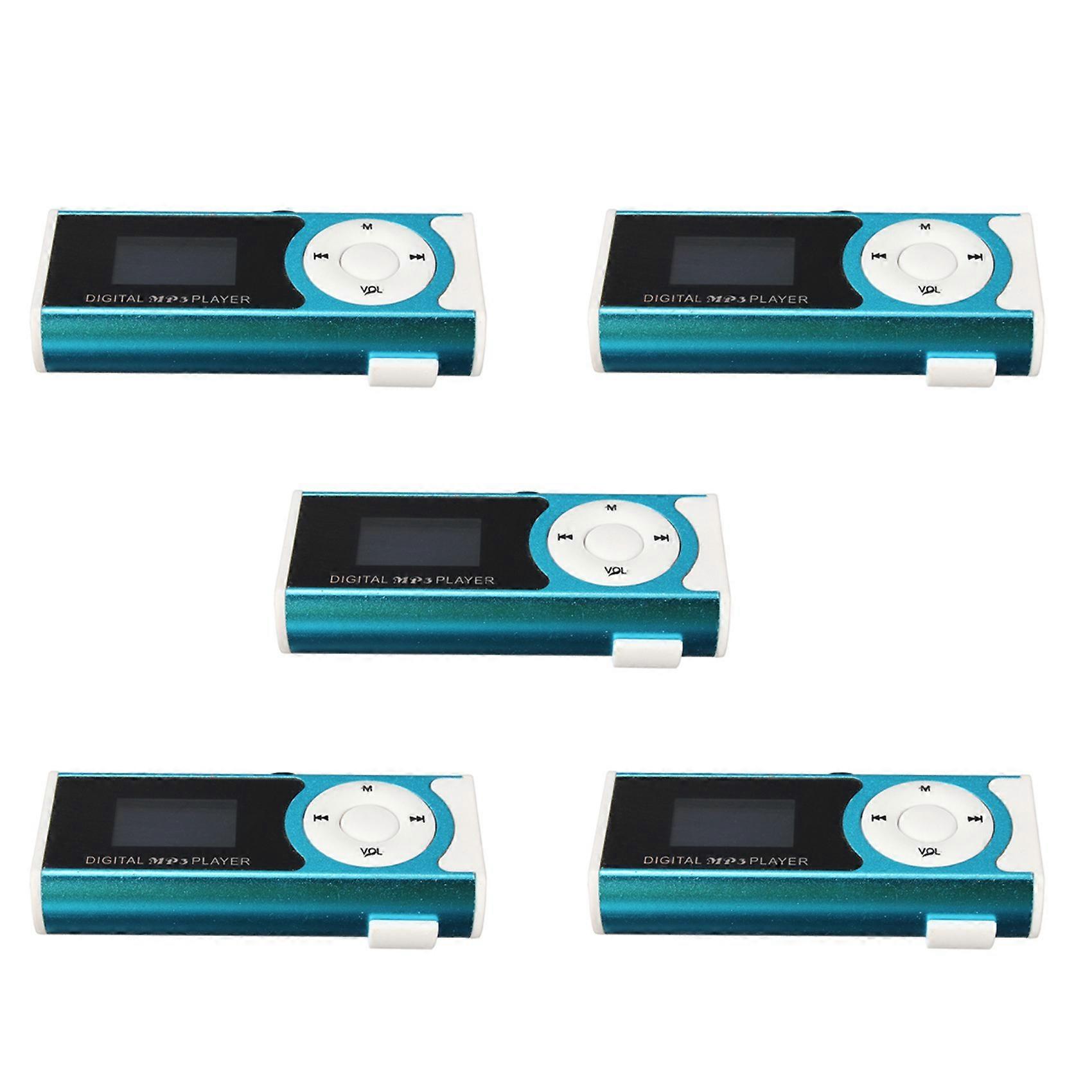 5X MINI USB Clip Player MP3 Player LCD Screen 16GB Mini SD TF Card