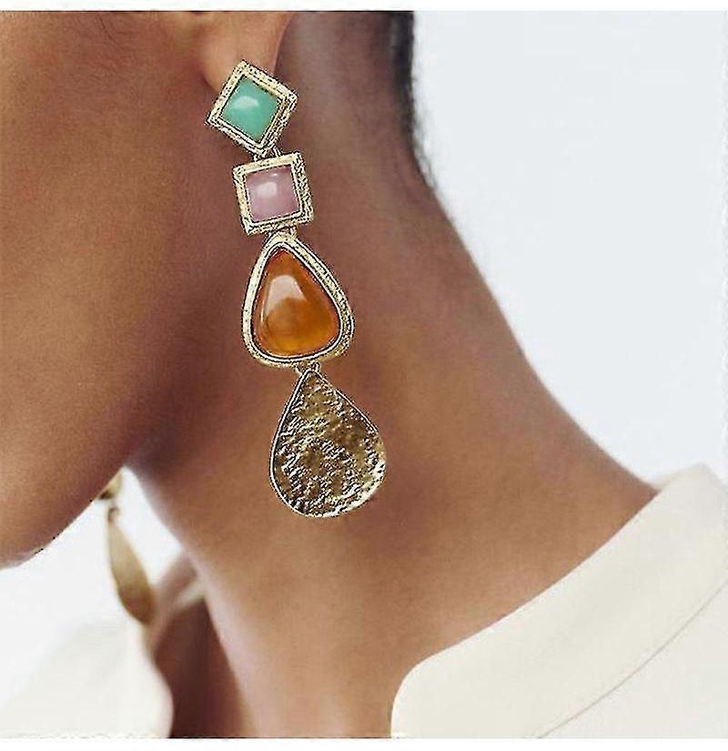 Pendientes de diseño irregular para mujer