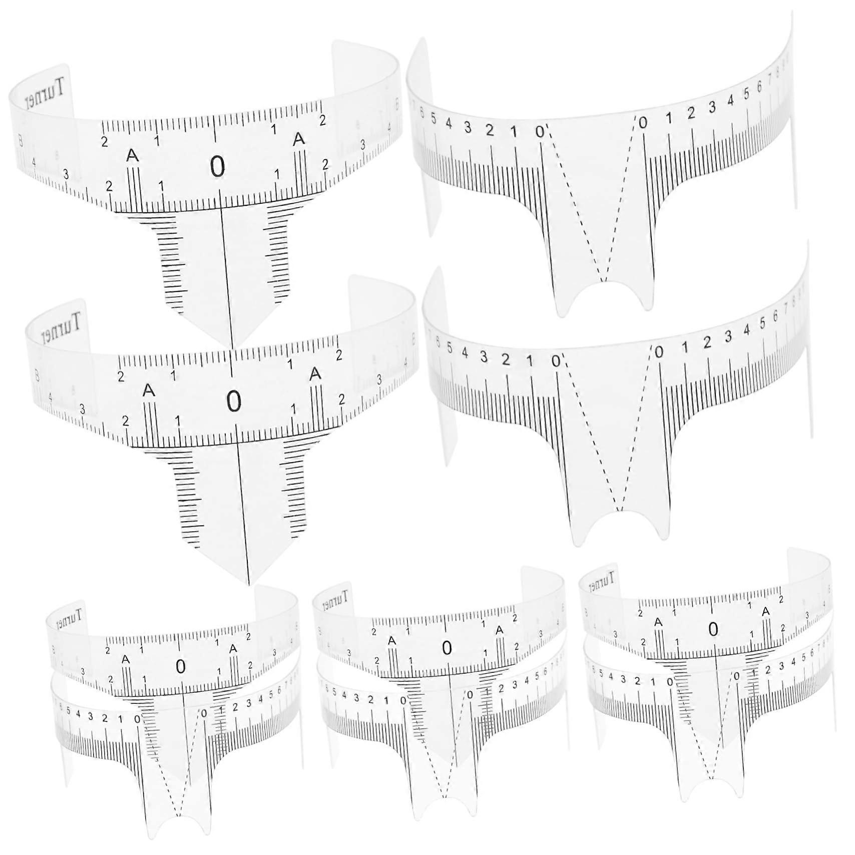10pcs Eyebrow Ruler Set for Precise Brow Symmetry and Mapping Fits All Face Shapes Microblading