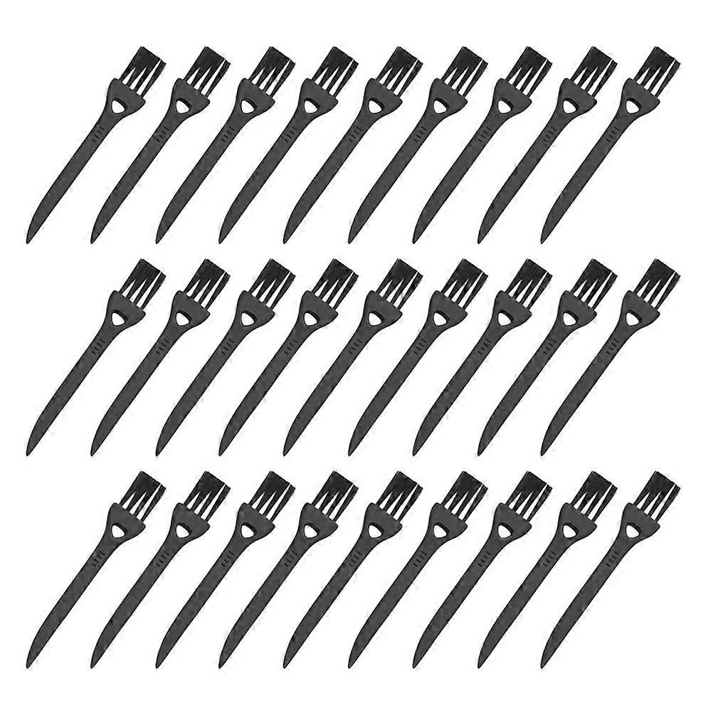 Keyboard Brush for Cleaning Use with 50Pcs Black Handle Brushes