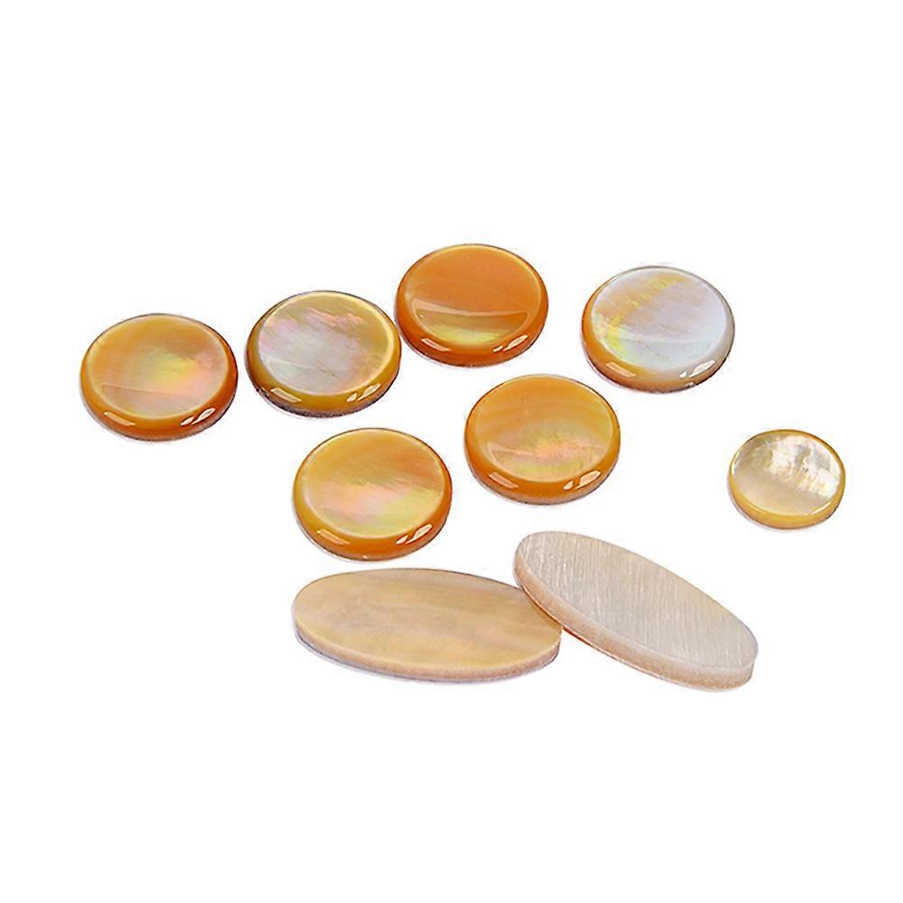Saxophone Key Button Shell Key Button for Alto Tenor Soprano Saxophone 9Pcs Set
