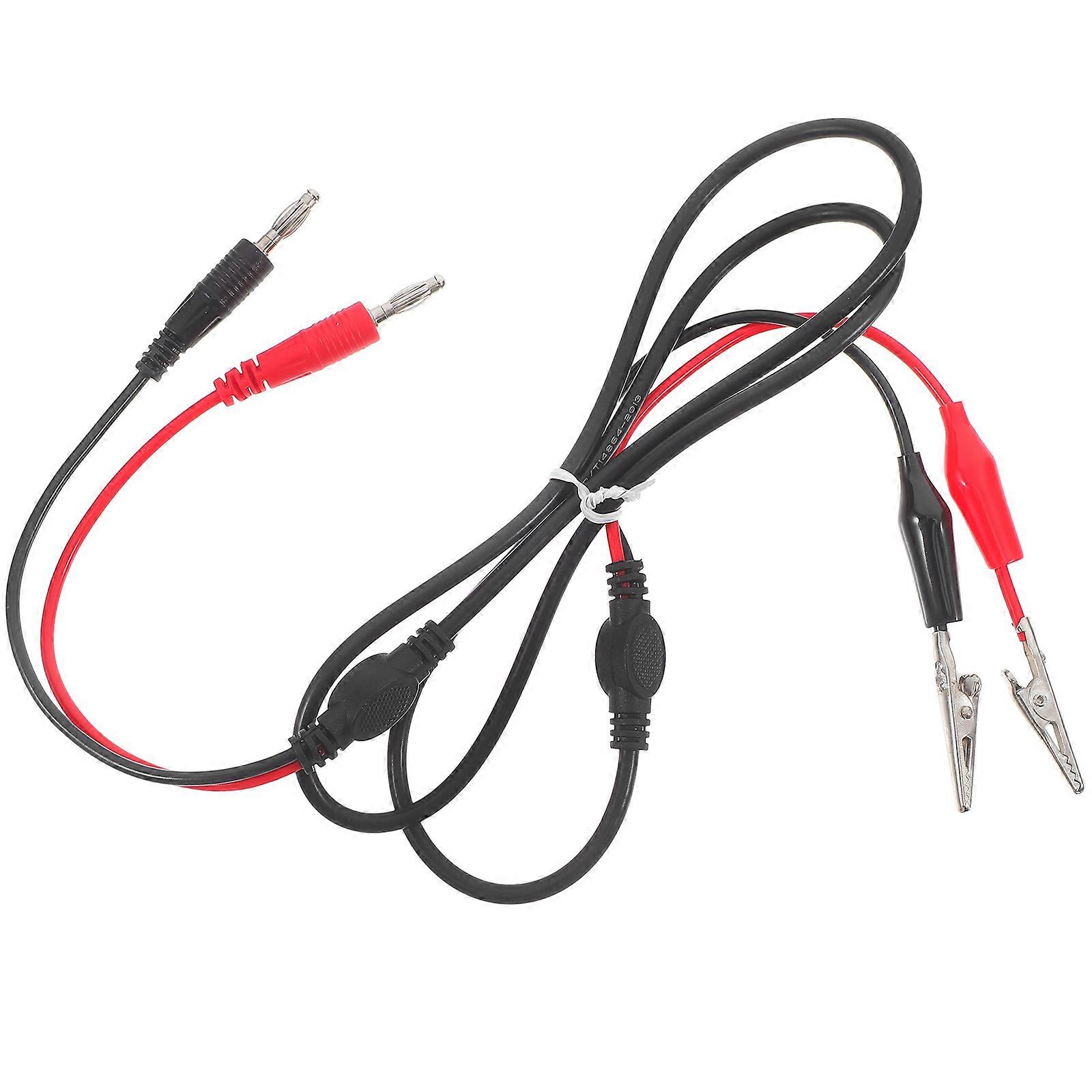 Power Supply Test Leads Insulated Clips Electrical Interference Reduction Plastic Material 1Pack