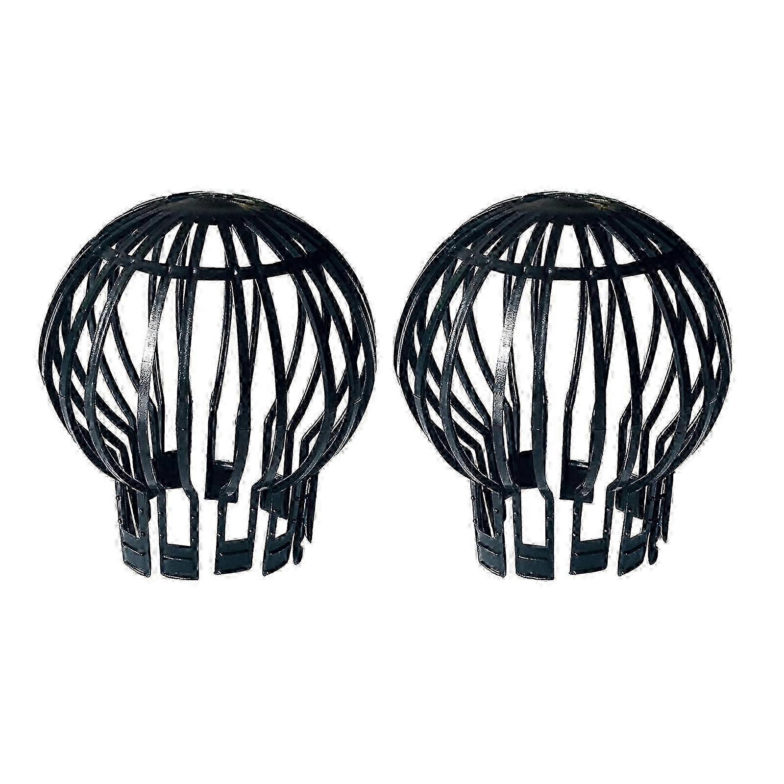 Anti-blocking Black Plastic Roof Gutter Guards, 2PCS Set