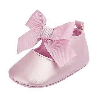 Dziewczęce buty Mary Jane z antypoślizgową podeszwą ze skóry ekologicznej z kokardką, w stylu księżniczki