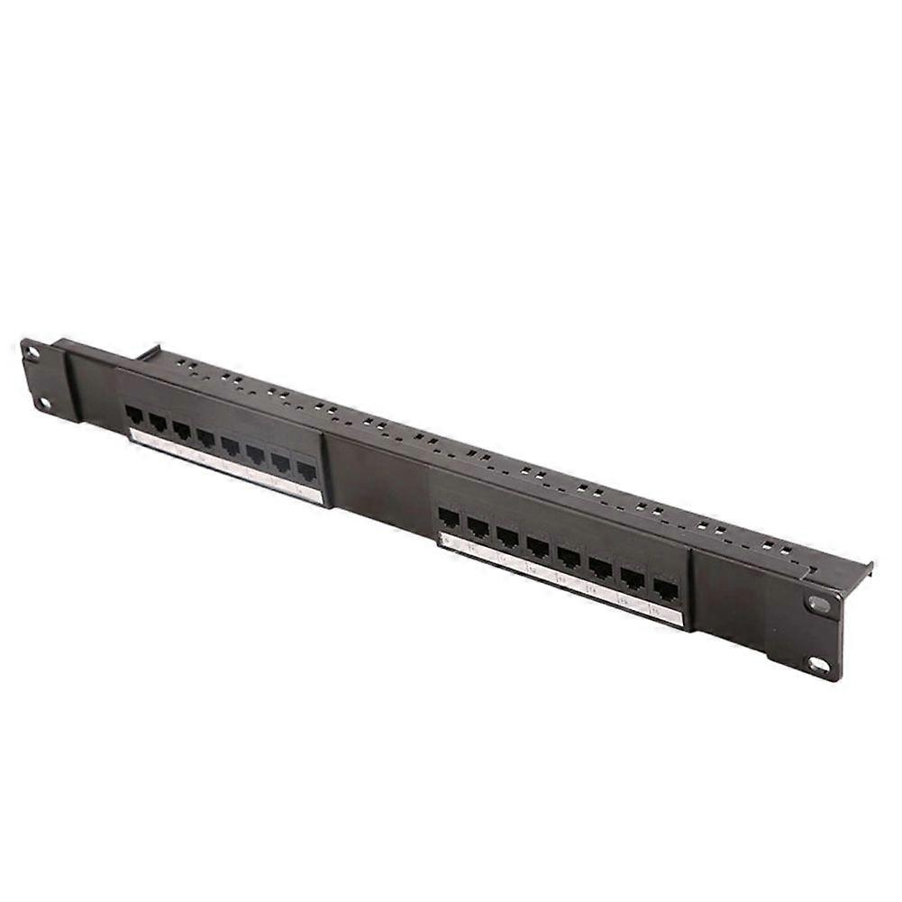 16-Port Cat-6 Network Patch Panel Rackmount -Through Patch Panel Straight-Through Patch Panel Overhead Patch Panel