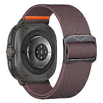 Amorus For Samsung Galaxy Watch Ultra 47mm Nylon Strap Elastic Replacement Watch Band - Purple