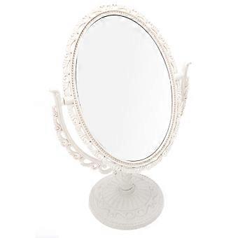 Vintage Double-side Makeup Mirror Creative Oval Mirror Desktop Mirror Decor