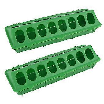 Mangeoires pour oiseaux, récipients pour nourriture pour pigeons, lot de 2 en plastique