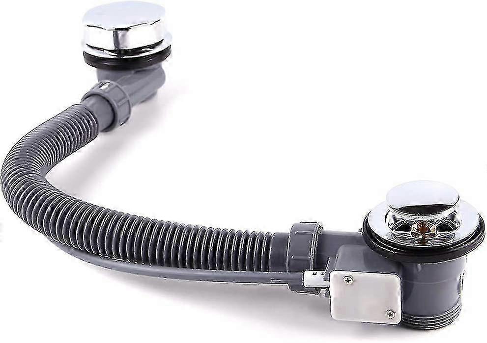 Chrome Bath Drain With Overflow And Waste Plug