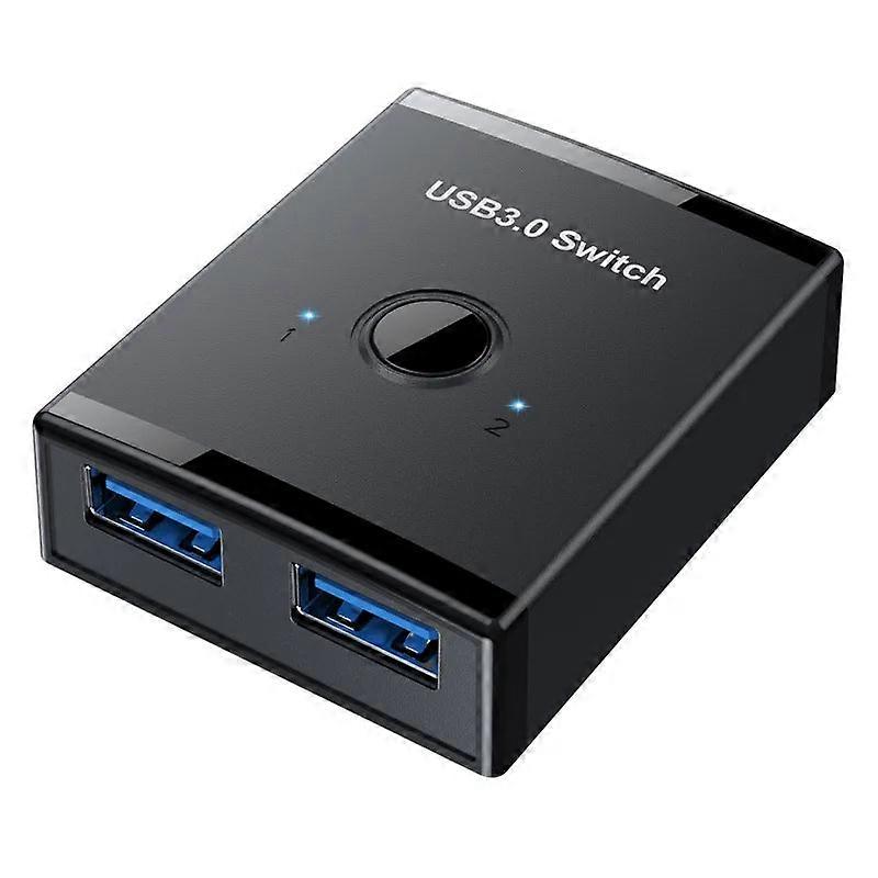 Usb3.0 Bidirectional Switch 1 Input 2 Output Hub Keyboard Mouse Usb Drive Printer Sharing Cable Splitter For Computer Notebook