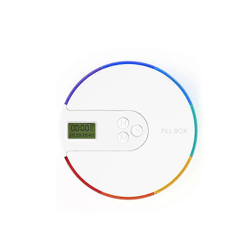 Smart Portable Electronic Pill Box Timer with Alarm Reminder Case