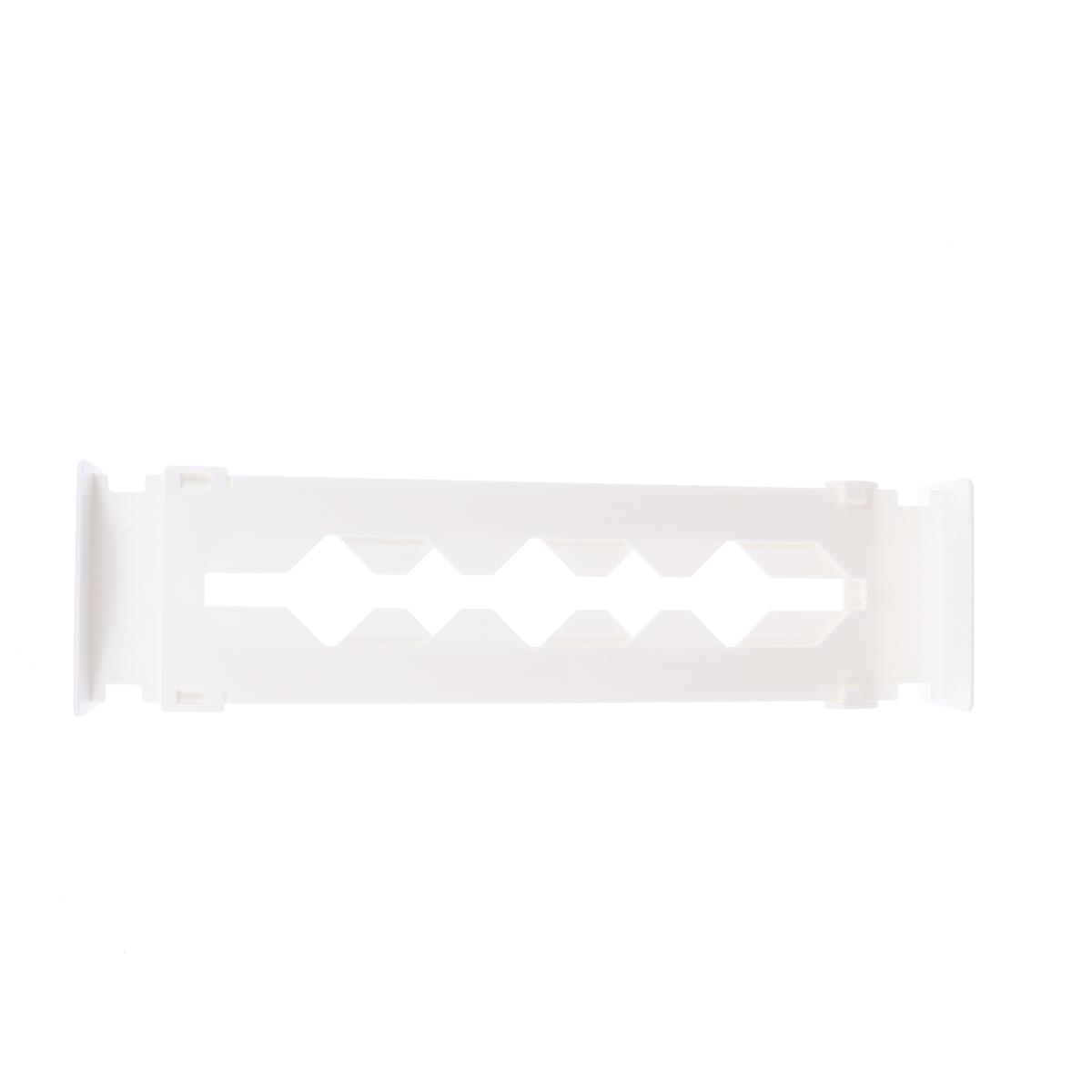 Adjustable Drawer Separators for Drawer 2Pcs Retractable Organizer White