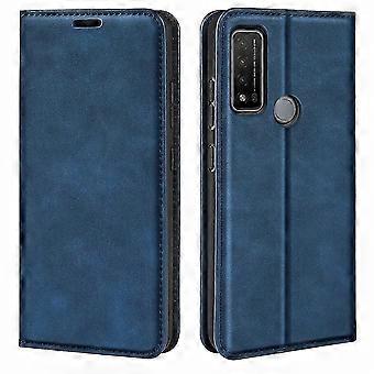 TCL 20 R 5G Leather Case with Magnetic Holder, Card Slots & Wallet