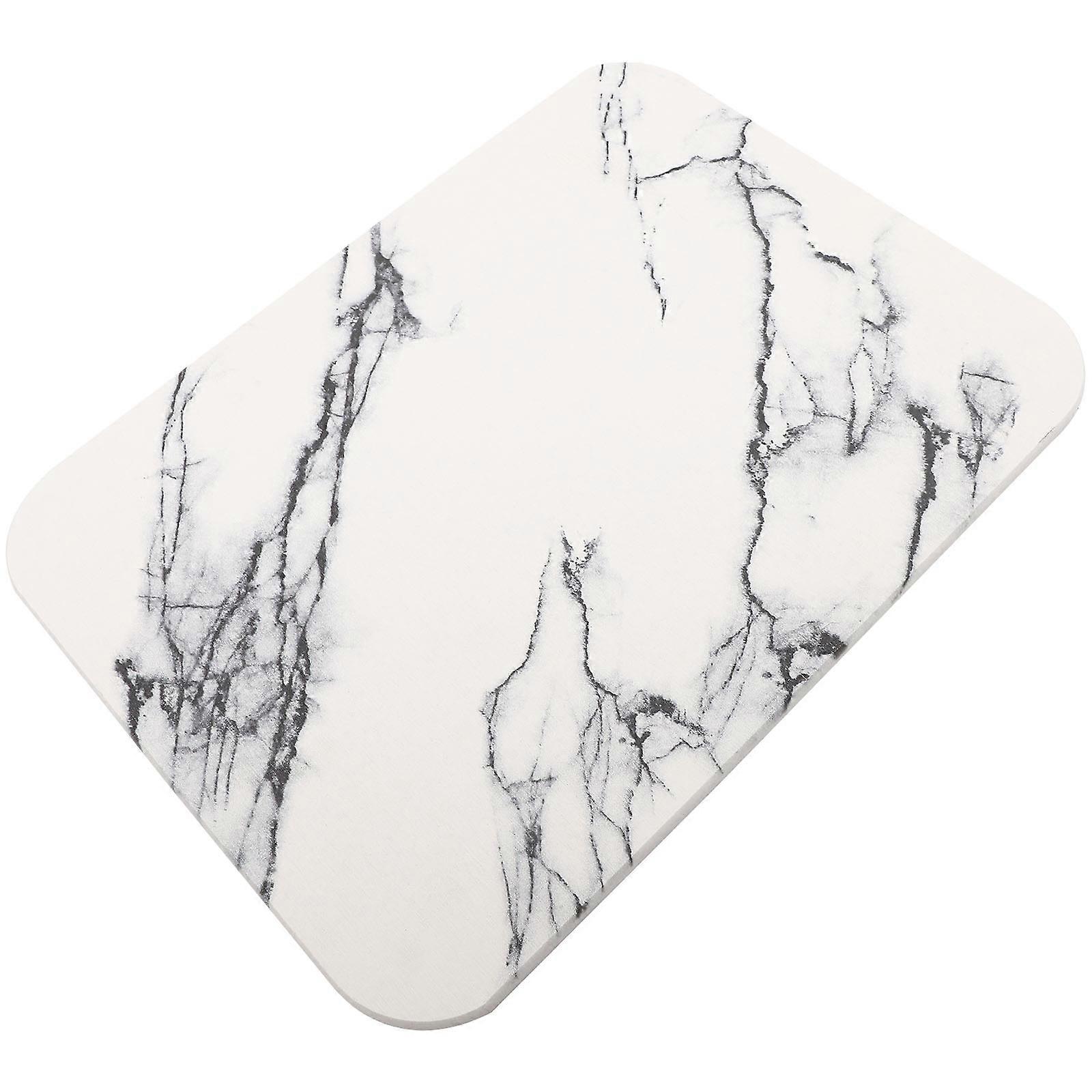 Stain-Resistant Floor Mat Diatom Mud Super Absorbent Rectangular Simple Design Multi 40x30x1cm 1Set