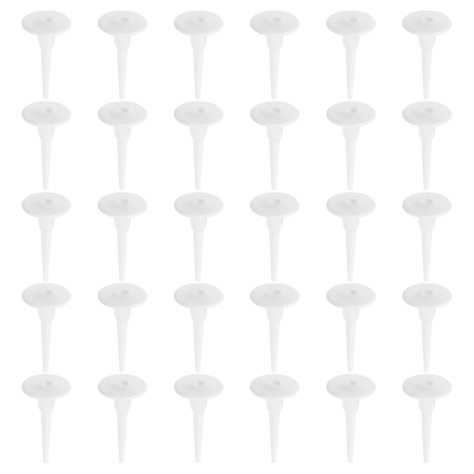 Cake Insert Decor Plastic Cake Insert Stick for 100Pcs White Use