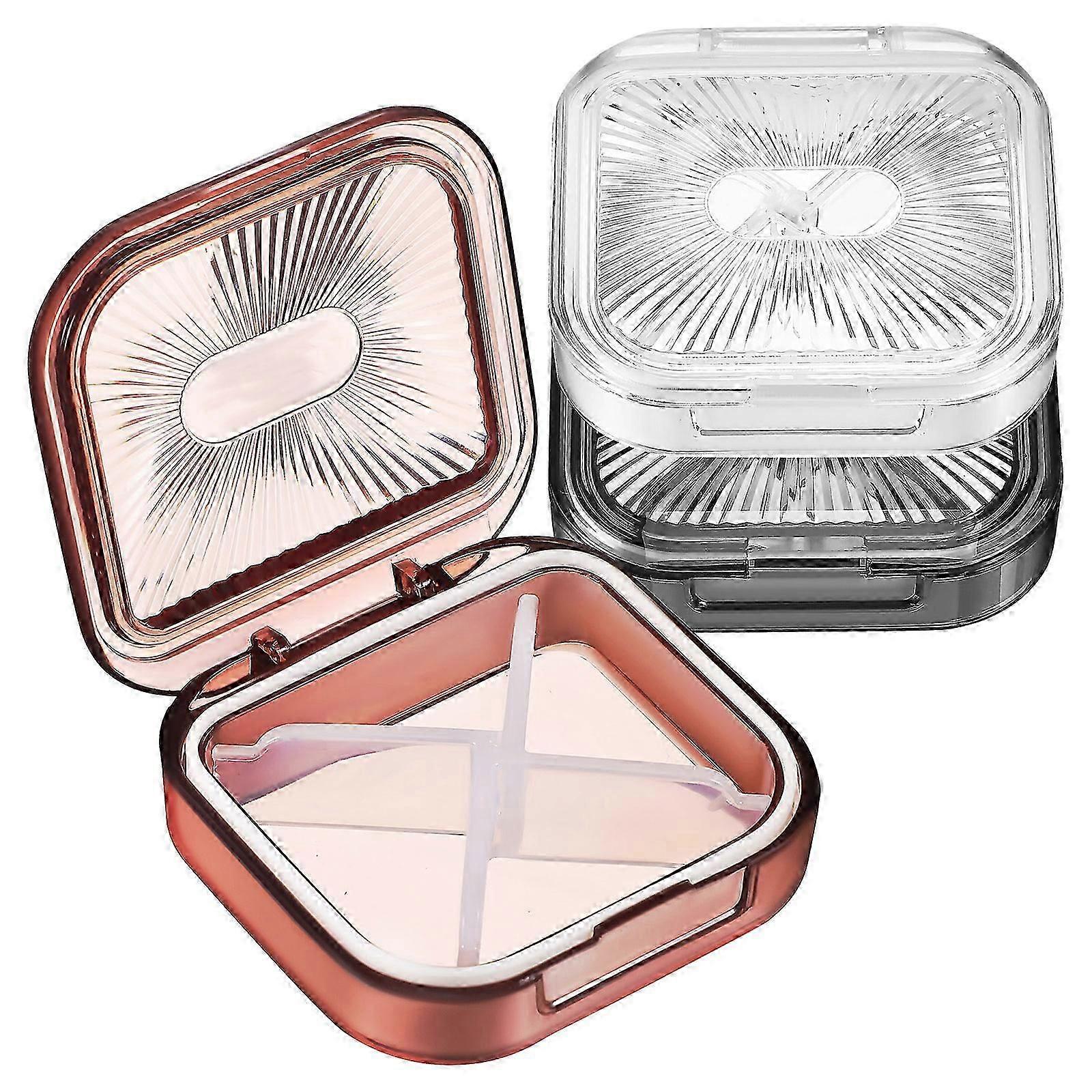 Denture Container for Storage Use 3Pcs Portable Retainer Holder