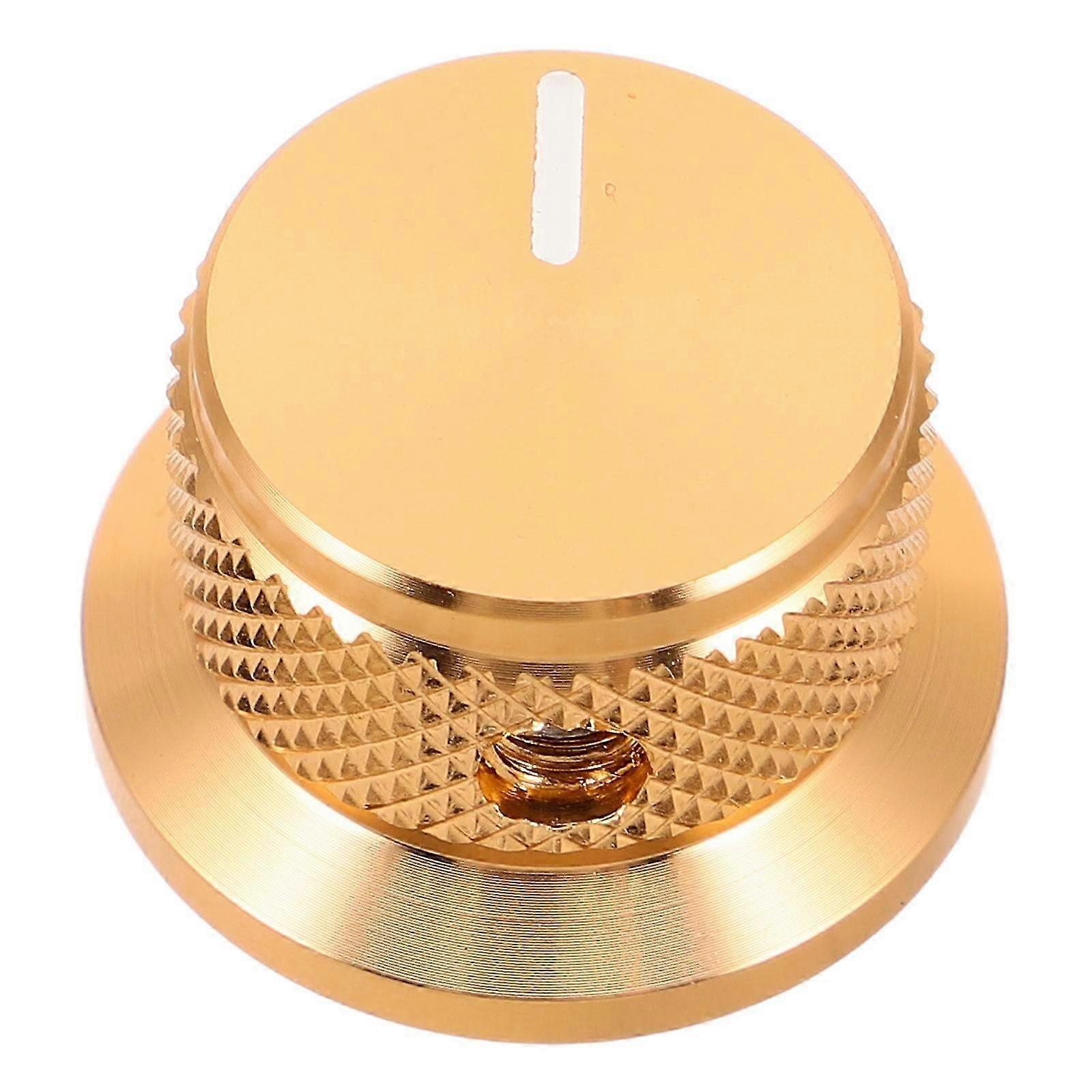 Volume Control Knobs Aluminum for Guitar Amplifier 2Pcs Golden Replacement