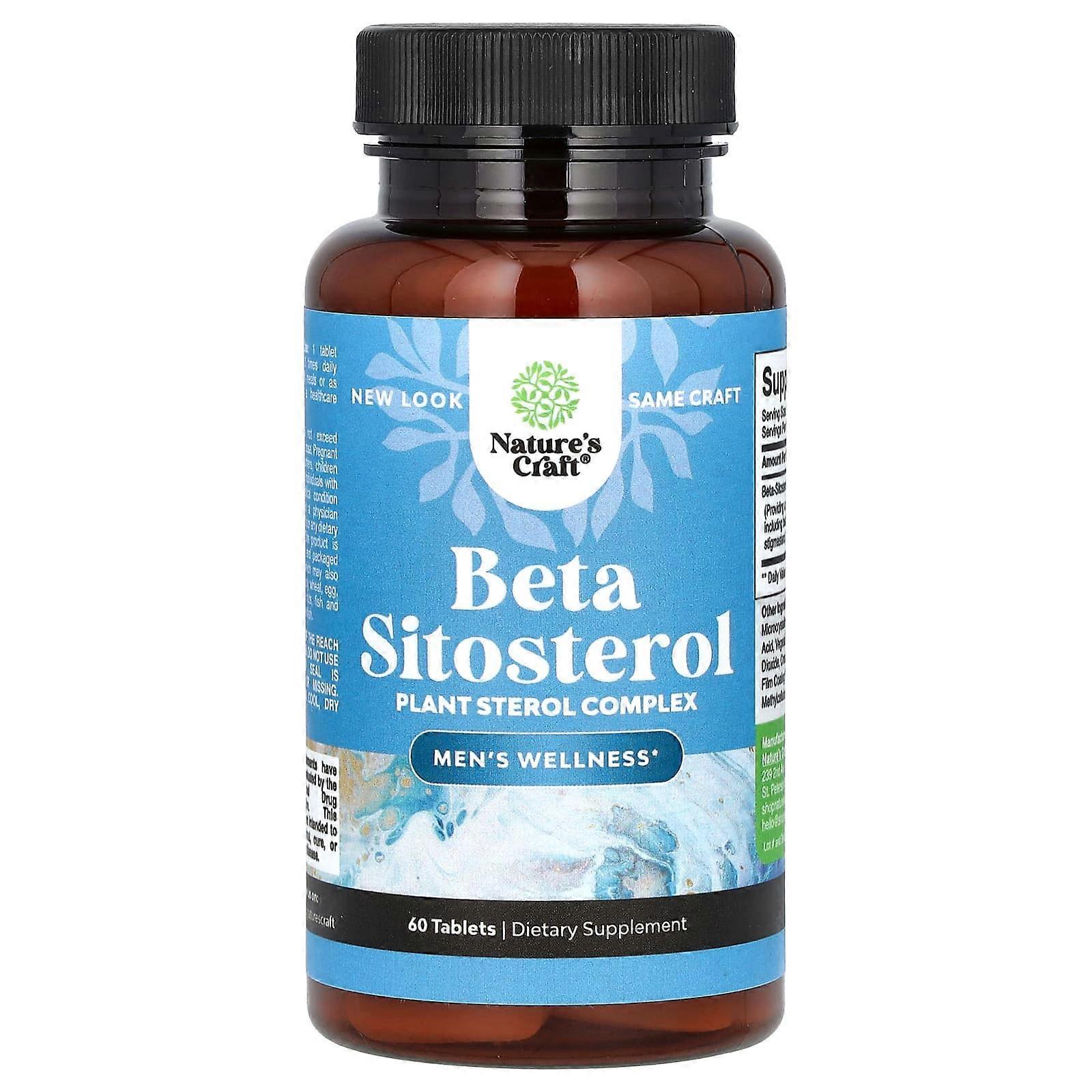Nature's Craft, Beta Sitosterol, 500 mg, 60 Tablets, 2-Pack