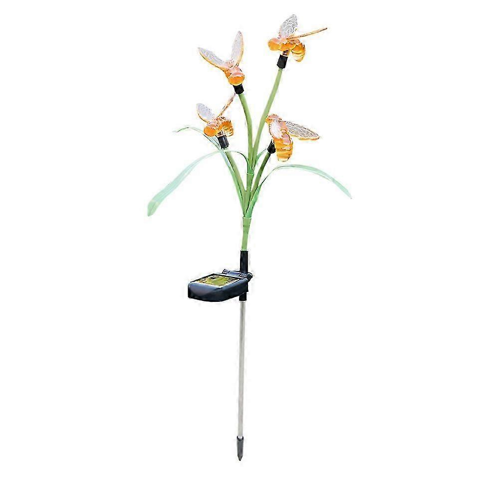 Ground Plug Lamp Solar Garden Shape for Yard Decor 1Pcs