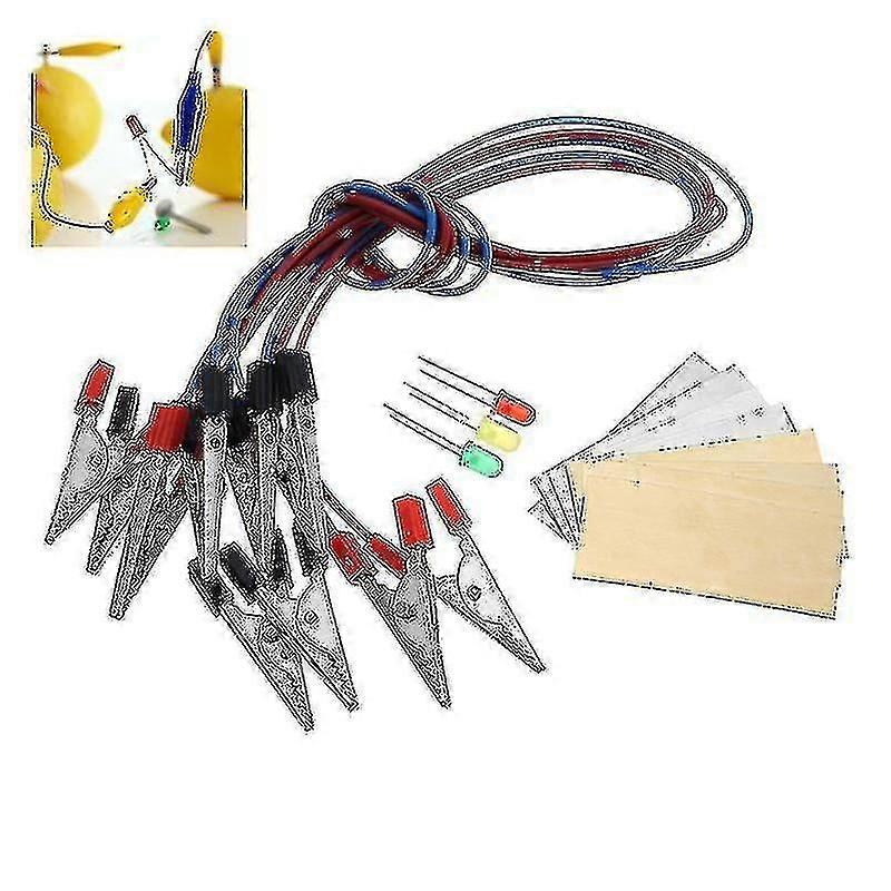 Orange Potato Lemon Battery Physics Teaching Experiment Fruit Battery Led Science Kit