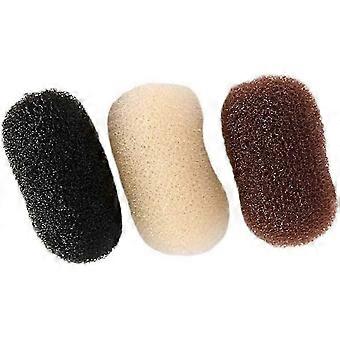 Hair Clip Durable Volume Hair Padding Tool Bump Up Clips For Women Diy Hairstyles Black Coffee Beige(3 Pcs, Black+coffee+beige)