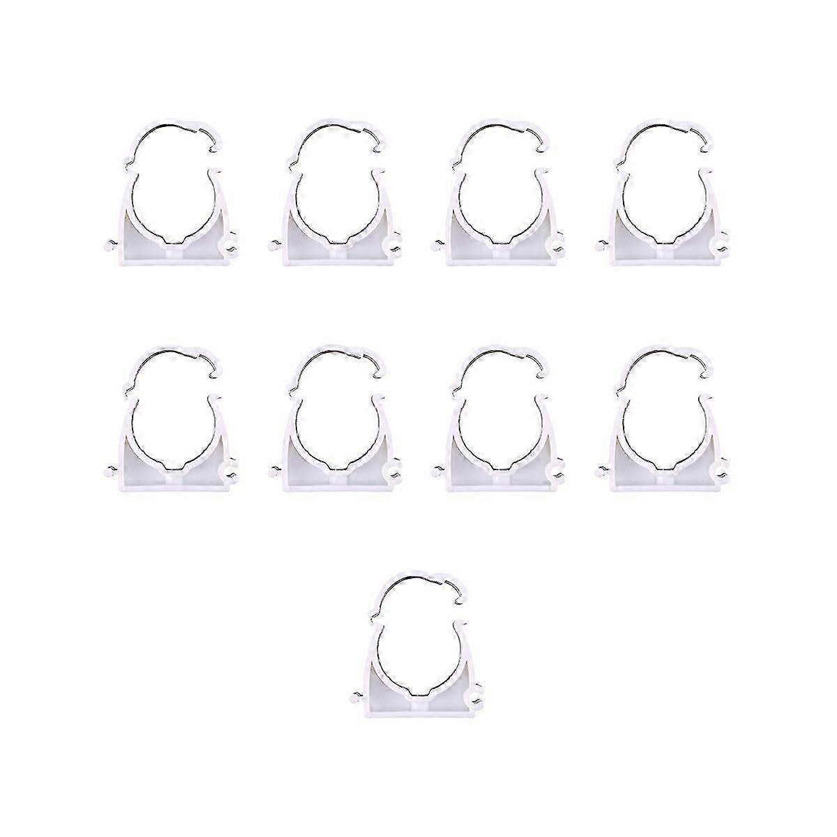 Hose For Pipe Support Space Saving General Users White 4.8x5.7cm 10Pcs