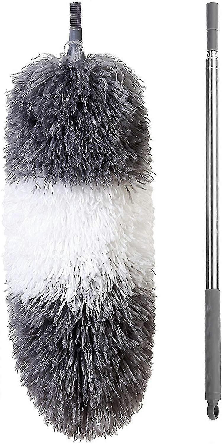 Microfiber Feather Duster With Extendable Pole,telescoping Cobweb Duster