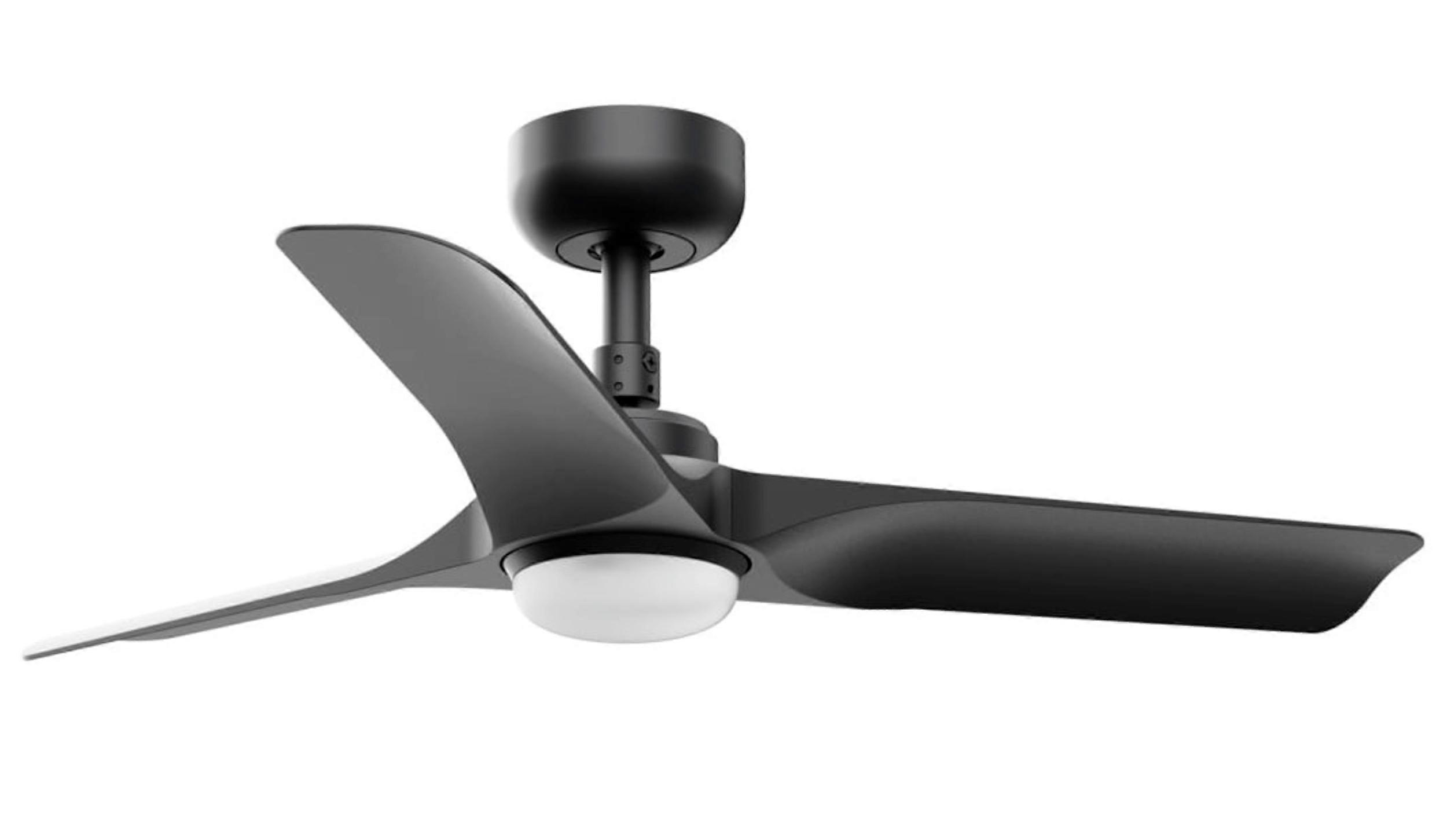 DC Deckenventilator Hey S Schwarz mit LED