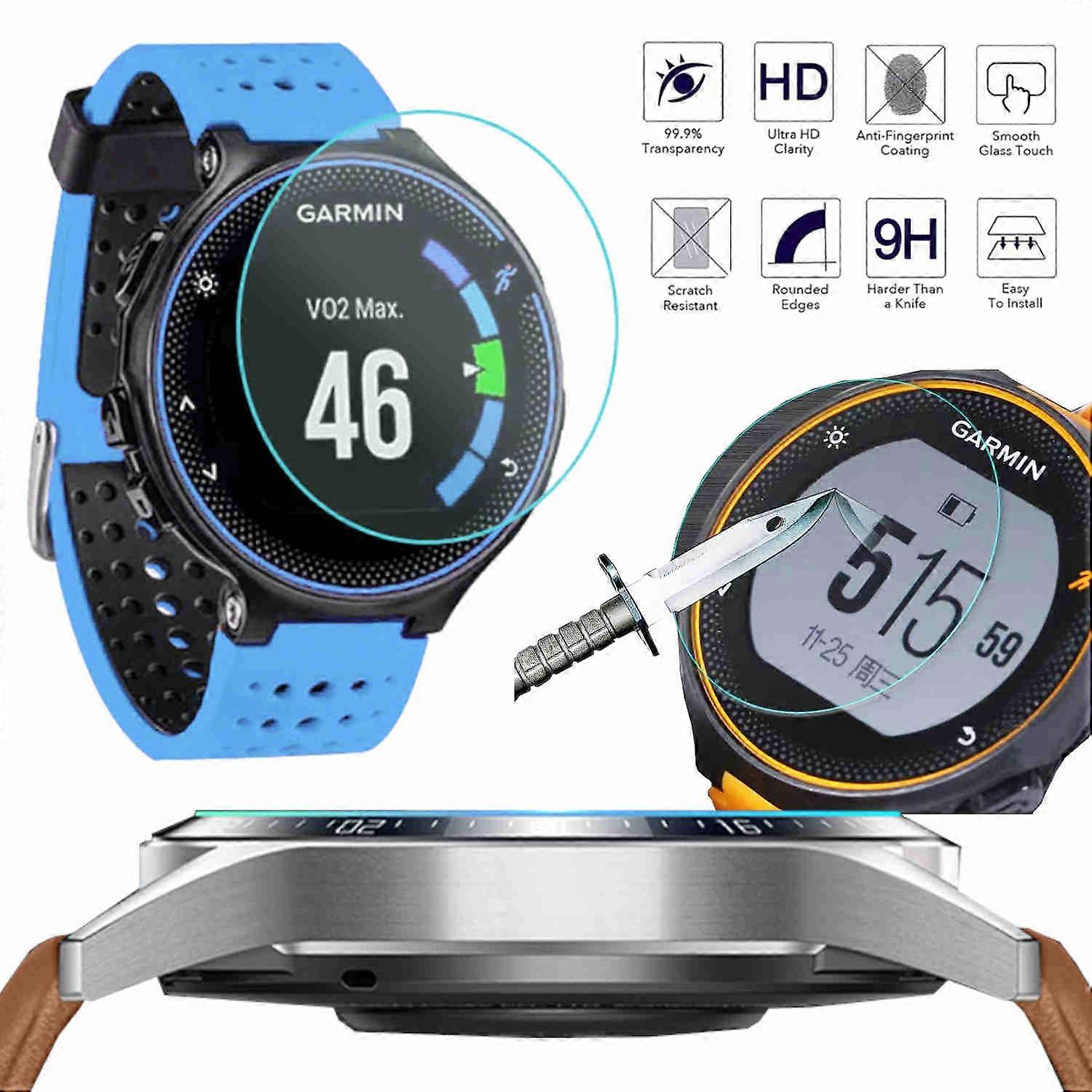 1x H9 Hard Glass Shockproof Film Tempered Film for Garmin Fenix ​​6x Armored Film