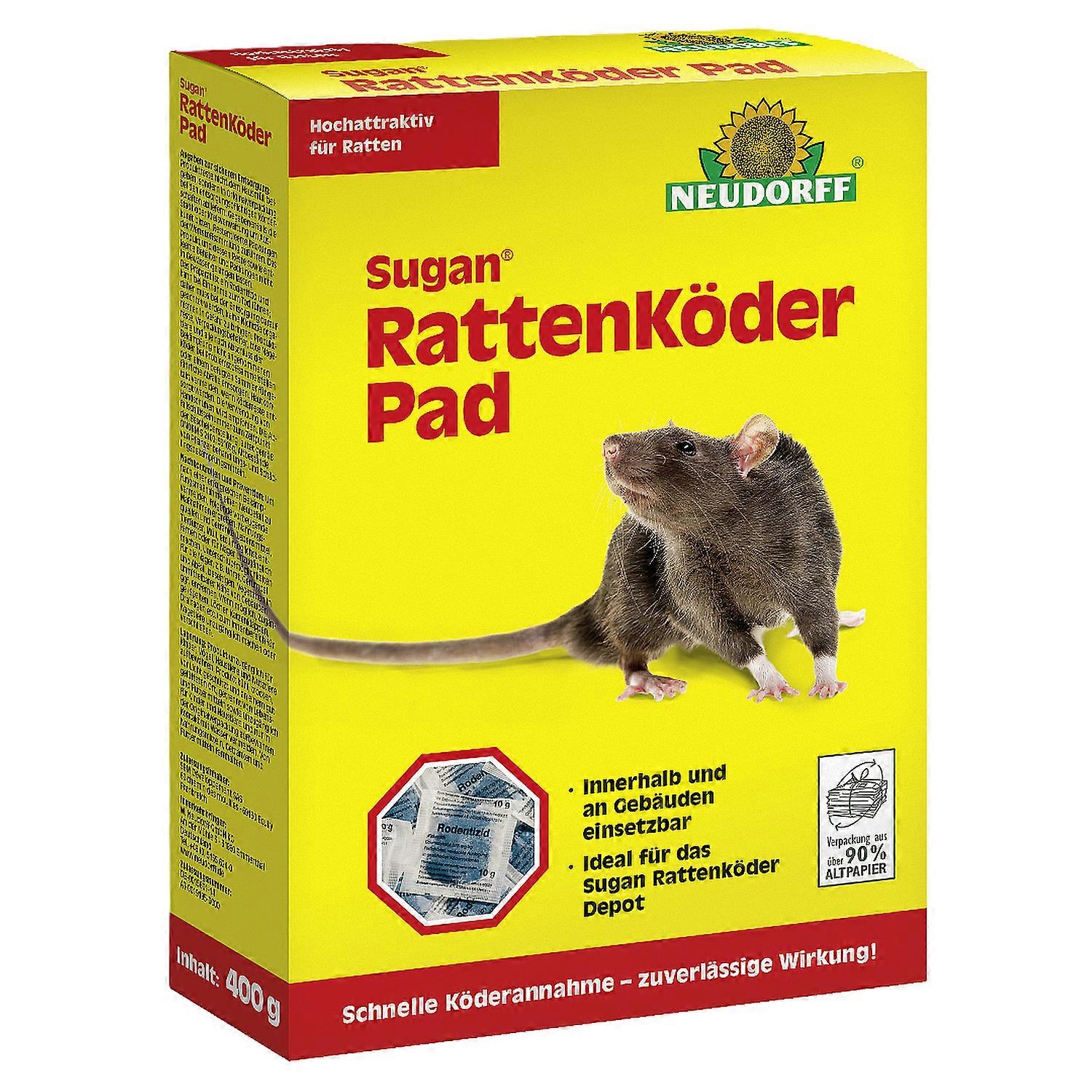 NEUDORFF Sugan® Rattenköder Pad, 400 g