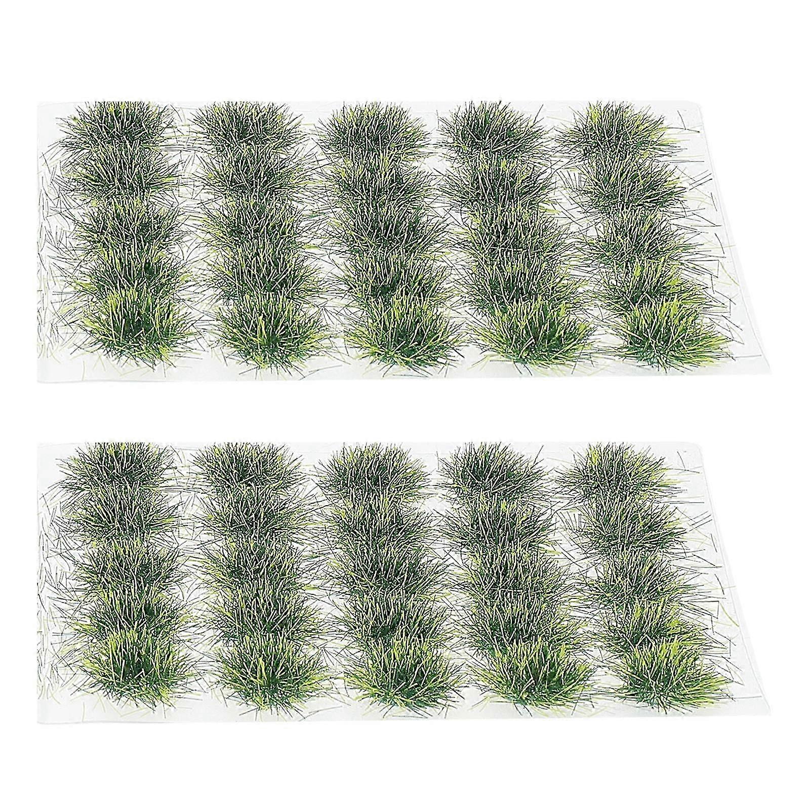 Simulation Grass Clusters | Resin Miniature Static Grass for Micro Landscape DIY | 50Set