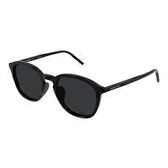 Saint Laurent SL 782/K Asian Fit 001 Full Rim Black Unisex Oval Sunglasses UV3 Original