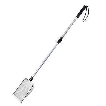 Telescopic Stainless Steel Cat Litter Scoop, Come With Ergonomic Non-Slip Extended Handle And Lightweight Mesh Shovel For Easy Cleaning And Compact St