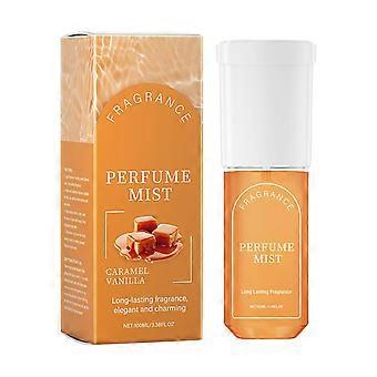 Caramel Body Spray - Long Lasting Unisex Fragrance, Skin-Friendly 100ml Mist for Daily Use