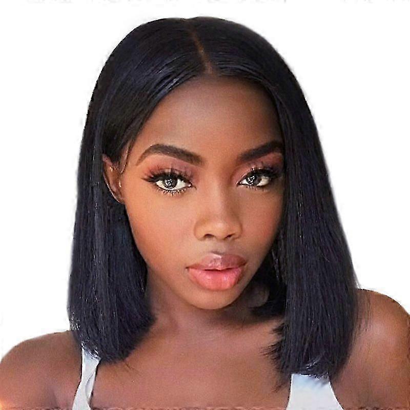 Front lace medium long Bobo wig