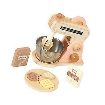 Kids Wooden Baking Playset with Kitchen Theme, Smooth Design, Knob Detail and Compact Tabletop Toy for Pretend Cooking Daily Use Multicolor