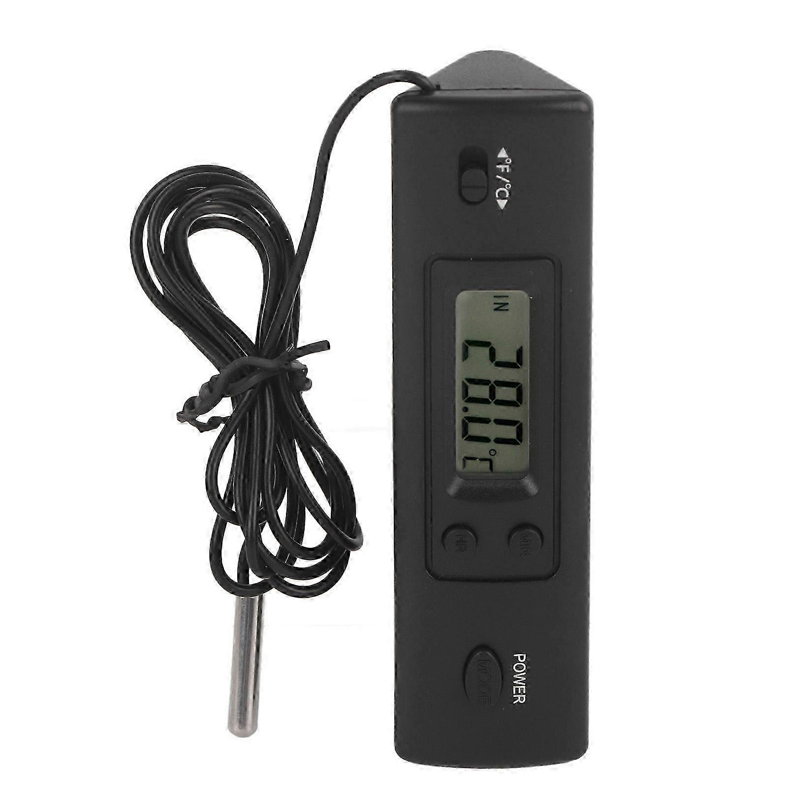 Electronic LCD Digital Temperature Meter Thermometer Probe Sensor Wired compatible with Refrigerator
