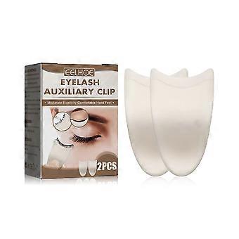 Eyelash Applicator Tool for False Lashes  Plastic Lash Assistant Clamp & Glue Guide, Easy Safe Eyelash Placement
